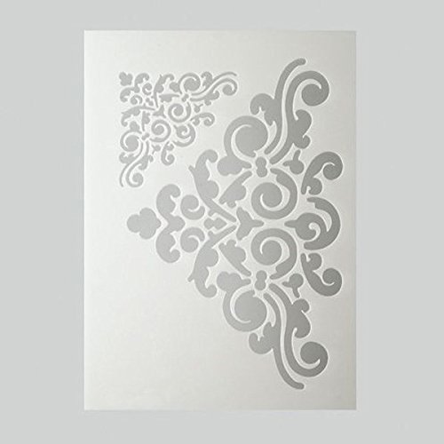 EFCO Ornaments Schablone in 2 Designs, Kunststoff, transparent, A5