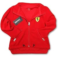 Ferrari F1 equipo Kids Rojo Scudetto con cremallera frontal chaqueta polar Rojo rosso Talla:3-4 años