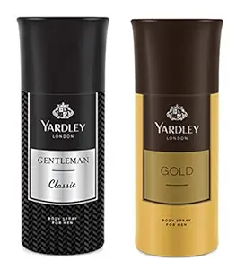 Yardley Gentleman and Gold Deodorant for Unisex, 150 milliliters