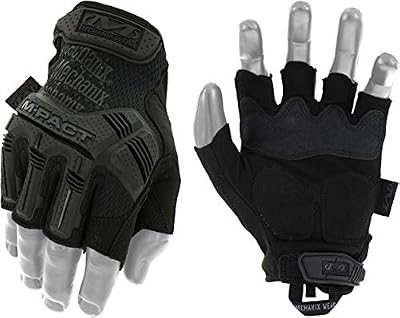 Mechanix Wear - M-Pact Fingerless Covert Gants (Large, Noir)
