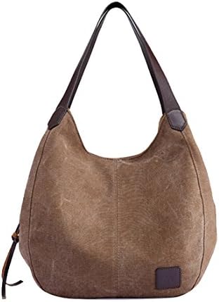 Womens Backpacks,Moonuy,Girls Canvas Fresh Style Handbags Vintage Bucket Bag High Quality Female Hobos Single Shoulder Travel School Backpacks Cardbags Hand Crossbody Bag Wallet For ladies (Coffee)
