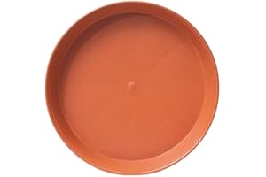 Muddy Hands Heavy Duty Terracotta Round Plastic Plant Pot Saucer Planter Water Drip Tray Base Plate (1, 40cm)