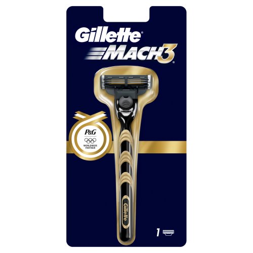 Gillette Mach 3 Razor Blade Olympic Edition Mens Shaving