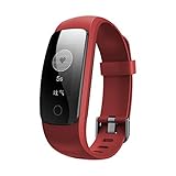 IGEMY St16 Fitness Schlaf Sport Data Tracker Smart Armband Activity Tracker Pulsmesser (Rot)