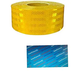 Autovision Imported 50.8 mm (2 Inches) Reflective Tape - 45.72 Meter (150 Ft.) Yellow