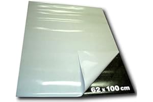 MAGNOSPHERE Feuille magnétique Caoutchouc aimanté adhésif - brun naturel - 1,5mm - 62x100cm - vendu au mètre - Aimant flexible autocollante - Feuille de caoutchouc magnétique revêtu d'un film autocollant