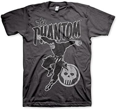 Officially Licensed Merchandise Phantom Jump Distressed T-Shirt (D.Grey), XX-Large