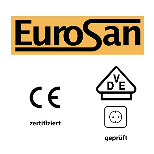 Eurosan 2-türiger Spiegelschrank, Superflache, Integrierte LED-Frontbeleuchtung, Breite 80 cm, Weiß, Paris, P80 - 7