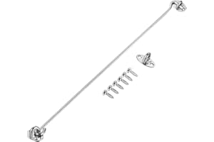GUMIHO SUS Cabin Hook Stainless Steel Heavy Duty Cabin Door Hook Eye Catch Window Latch Lock Shed Gate Door Catch Silent Holder (16 Inch)
