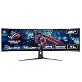 ASUS ROG XG49VQ - Ecran PC gaming eSport 49' UWQHD - Dalle VA incurvée 1800R - 32:9 - 144Hz - 3840 x 1080 - 400cd/m² - DP, 2x HDMI et 2x USB 3.0 - AMD FreeSync 2 HDR - AuraSync