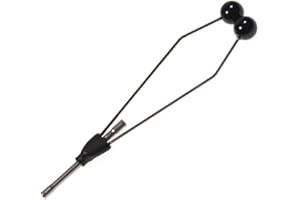 ACAHHOTXX Fly Tying Bobbin Holder Fly Fishing Ceramic Feet Stainless Bobbin Threader Holder Fly Tying Tool Spool Threader 1pc 4.3inch/11cm Ceramic Stainless Steel Whip Finisher Knotter For Durability And Easy