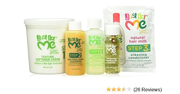 Just For Me No Lye Texture Softener System Kit Amazon Co Uk Beauty