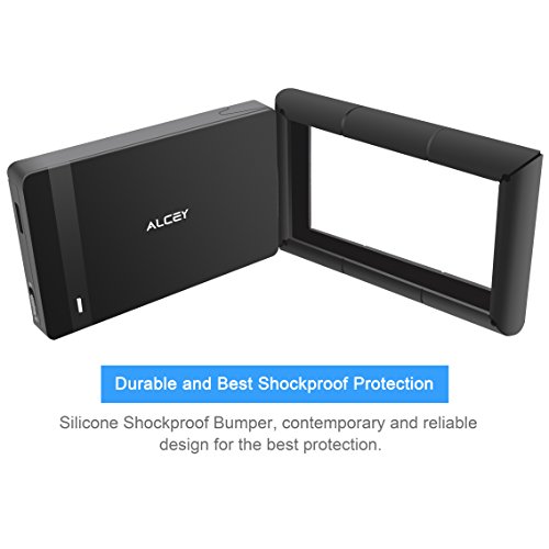 Stoßfestes Alcey 2.5 Zoll USB 3.0 High Speed HDD SSD Festplattenlaufwerk externes Gehäuse, mit stoßfestem Silikonfänger , Unterstützt UASP SATA III, einfache Installation ohne Software - 5