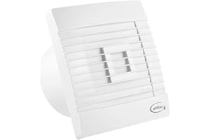 F.H. ANA Wentylator łazienkowy z żaluzją Ø 100 120 150 mm standardowy z włącznikiem pociąganym i wtyczką sieciową / timerem czujnikiem ruchu (średnica: Ø 120 mm, funkcja: czujnik ruchu + opóźnienie)