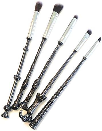 Wand Brush Set - 5 Wand Handle Brushes in Satin Bag