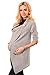 Purpless Maternity and Nursing Cardigan 9005 (UK 8-10, Light Gray)