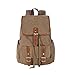 Produktbild Outdoor peak retro Vintage Outdoor Canvas Rucksack daypack Damen Rucksack für Outdoor Sports / Reise / Schule Freizeit Camping Radfahren modern Wandern Trekking Leinwand Rucksack hiking bag Reisen backpack braun Schwarz Segeltuchtasche (braun)