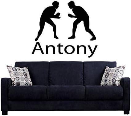 Name Customized MMA Wrestling Nursery Idea Kids Decor Wall Decal Art Vinyl Sticker