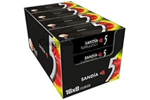 Wrigley's Five Chewing-Gum saveur de pastèque en dagrées. Pack 16 de 8 cubes