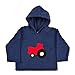 CozyBear FHA14 Navy Fleece Hoody Top with Red Tractor - Size 6-12 months