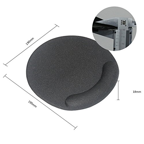 Preisvergleich Produktbild ahimitsu Handgelenkauflage Mauspad Schreibtisch Schreiben Duschmatte Antirutschmatte Mauspad für Büro (schwarz)