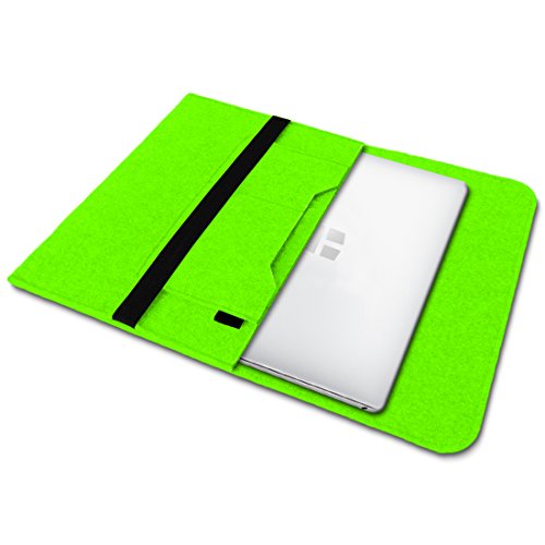 Sleeve H  lle f  r Odys Winbook 13 14 Tasche Filz Notebook Cover 14  Laptop Case   Farbe Gr  n