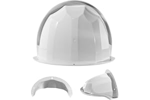 KINOEHOO Bouclier Protection du boîtier Les Cameras IP,Résistant aux intempéries Pluie et Pare Soleil Caméra Bullet dôme Soutien,Couverture qualité Blanche Plastique.(Blanc)
