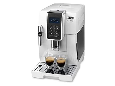 DeLonghi Dinamica ECAM 350.35.w autonome entièrement automatique Machine Espresso 1.8L Blanc – Cafetière (autonome, Machine à Espresso, blanc, tasse, LCD, 1,8 l)