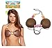 Produktbild HAWAII KOKOSNUSS HULA BRA BIKINI OBERTEIL FÜR STRAND PARTY KARIBIK MASKENKOSTÜM NACHT LEI BLUMEN HALSKETTE ZUBEHÖR - U09 710