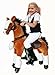 UFREE Ride on Toy Pony, Height 36'', Moving Rocking Horse, Giddyup, Go Go, Pony for Age 3-9