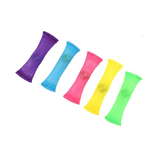 HENGSONG Fidget Toy Mesh & Marble Play Relieves Stress And Anxiety for Children and Adult, Pack of 5, Color Mixed