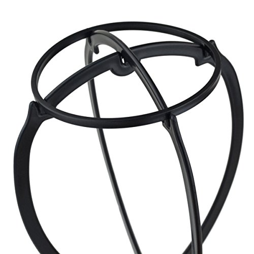 SUMERSHA Perücke-Standplatz beweglicher Perücke-Standplatz, Perücke Trockner 6 Stück (Schwarz) - 6