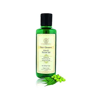 KHADI NATURAL Neem Sat Hair Cleanser (Shampoo), 210ml