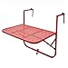 Produktbild PENGFEI Wandtisch Klappbar Wandklapptisch Schreibtische Balkon Hängetisch Klappregal Schreibtisch Eisenblumenständer 3-Gang-Einstellung, 5 Farben (Farbe : Karmesinrot, größe : 60X40cm)