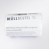 'Hailo bolsas de basura rollo "S Bolsa con mango para basura cubo interior hasta 10 litros – 40 unidades, transparente