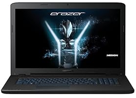 MEDION ERAZER P7648 MD 99980 43,9 cm (17,3 Zoll mattes Full HD Diplay) Notebook (Intel Core i7-7500U, 16GB RAM, 1TB HDD, 256GB SSD, NVIDIA GeForce GTX 950M, DVD, Win 10 Home) schwarz