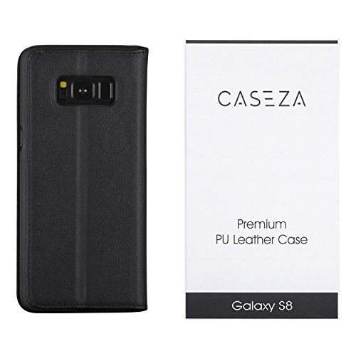 CASEZA Samsung Galaxy S8 Funda Negro Tipo Libro Piel PU Case Cover Carcasa Plegable Cartera Oslo Piel Vegana Premium para Galaxy S8 5 8 Original - Ultrafina con Cierre Magn tico reviews CASEZA Samsung Galaxy S8 Funda Negro Tipo Libro Piel PU Case Cover Carcasa Plegable Cartera Oslo Piel Vegana Premium para Galaxy S8 5 8 Original - Ultrafina con Cierre Magn tico