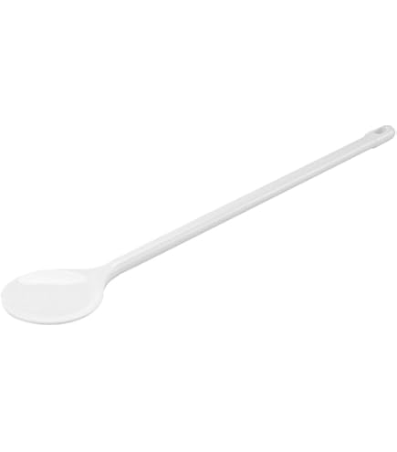BORA KWKL Kochlöffel Aus Kunststoff – Langer Stiel, Hitzebeständig, Spülmaschinengeeignet, Kratzfest – Ideal Für Beschichtete Pfannen, Schwarz, 33 Cm