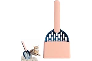 LABSTANDARD Cat Litter Scoop with Stand Cat Litter Shovel strong ABS Plastic Scoop Large Pet Cleanning Tool for Cat Sand Cleaning Supplies Products Toilet For Dog Food Spoons (PINK)
