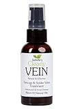 Isabella's Clearly VEIN, Best Natural Varicose & Spider Veins Treatment. Strengthen Capillary Health, Improve Blood Circulation, Fade Veins with Horse Chestnut, Helichrysum, Ginger. 60ml