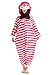Produktbild Unisex Kigurumi Jumpsuit Tier Pyjamas Kostüm Fasching Onesie Damen Herren Karneval Cosplay Nachtwäsche, Rosa