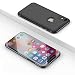 Produktbild Ostop iPhone XS Max 6.5 Zoll Spiegel Handyhülle,Galvanisieren Metall Stilvoll Luxus PU Leder Abdeckung Standfunktion Transparent Ultra Dünn Flip Klapphülle Vorne und Hinten Schutzhülle-Schwarz