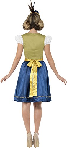 Smiffys Adult Women's Traditional Deluxe Bavarian Costume, Dress and
Apron, Around the World, Serious Fun, Size: L, 44446