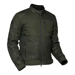 Royal Enfield Mens Windfarer Riding Jacket (Olive, Medium, 40 Cm)