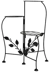 Green Gardenia Iron Plant Stand/Pot Stand (3 Step Stand)