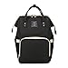 Produktbild Fsweeth Doppel Schultertasche große Kapazität Rucksack Mädchen kleine frische Pauschalreise Pauschalreise high School Kursteilnehmer, lang, 25 cm hoch, 42 cm, 17 cm, schwarz