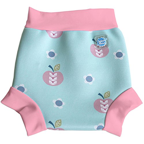 Splash About Kids Reusable Swim Happy Nappy - Apple Daisy, Medium, 3-8 Months