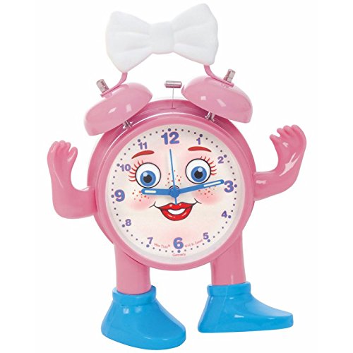 ABC spielerisch die Uhrzeit lernen, Miss Ticki der Kinderwecker pink weiss, inklusive Batterie - 6