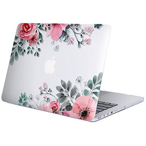 Case MacBook Pro 13 Retina H  lle  iCasso Blume Design Ultra Slim D  nn Kratzfeste matt rutschfest Hartschale Kunststoff Schutzh  lle Snap case f  r M