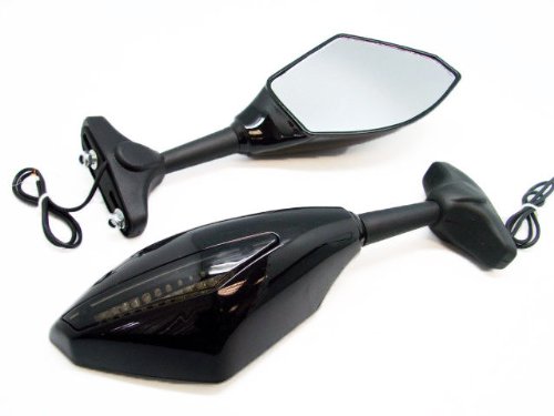 Universal Smoke swing freely modified mirror LED Turn signals intergrated mirrors For CBR 125R/150R/250R (2011-)